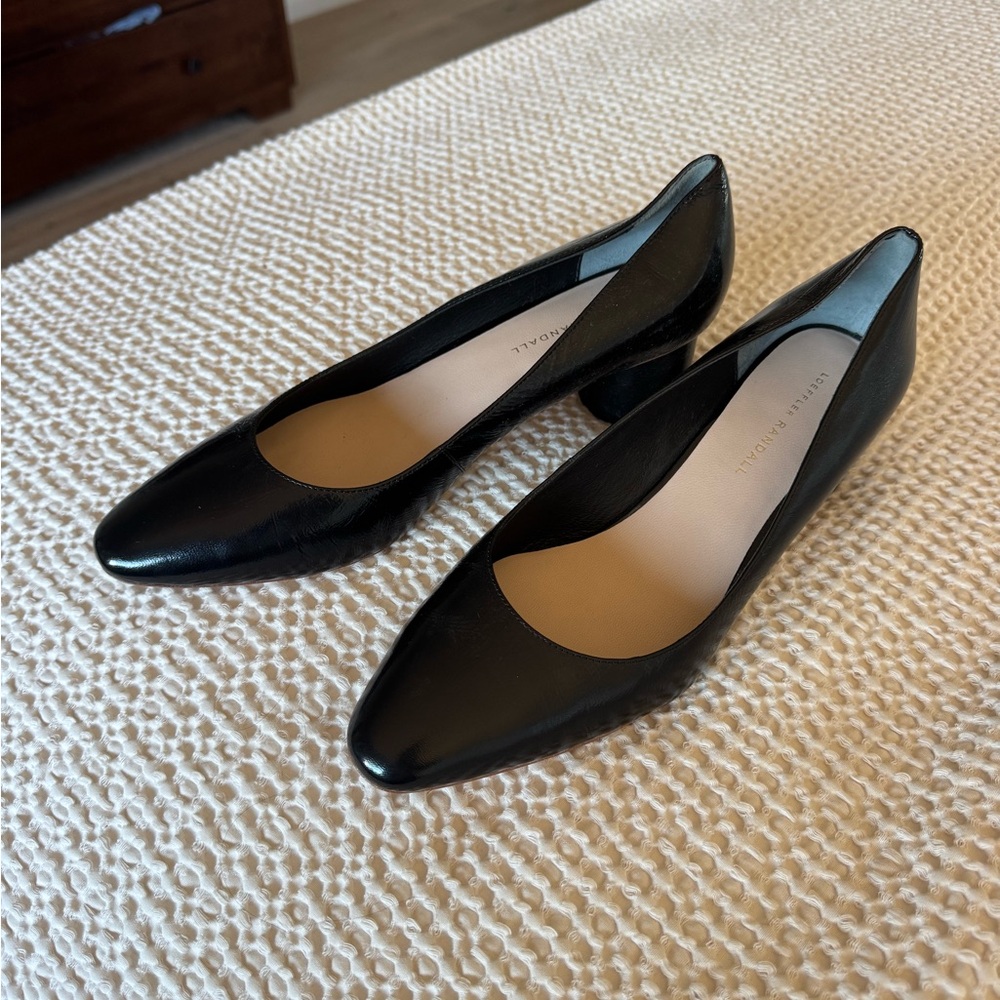 Black Leather Women's Shoes